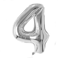 Ballons en feuille d'aluminium argentés de 32 pouces, ballons en Mylar à chiffres de 0 à 9 pour la décoration de fête d'anniversaire