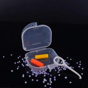 Caixa para prótese dentária, porta-retentores ortodônticos portáteis de tamanho pequeno, caixa para armazenamento de dentes