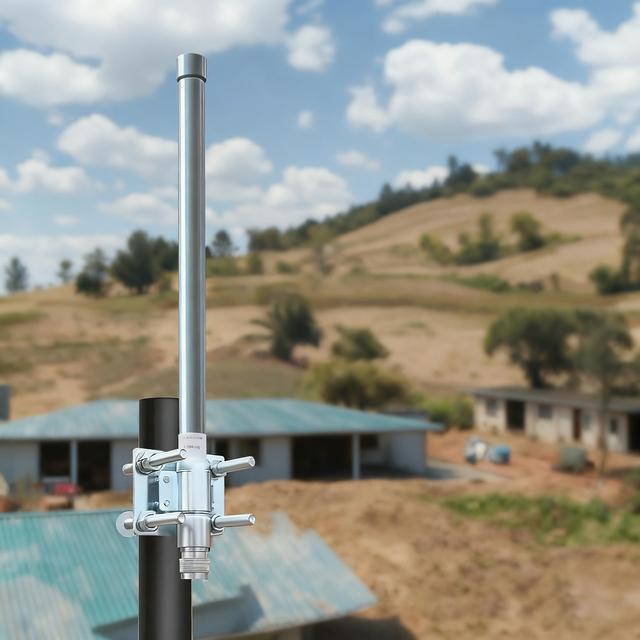 High Gain 2400-2500MHz Omni Outdoor Fiberglass Antenna with N Male Connector for WiFi IoT 5dbi 7dbi 8dbi 9dbi 11Dbi 12dbi