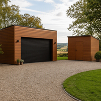 Panneau de revêtement mural Ynori WPC en composite PE, grain de bois brun, 20 mm, 160 mm, pour ferme, écologique, imperméable