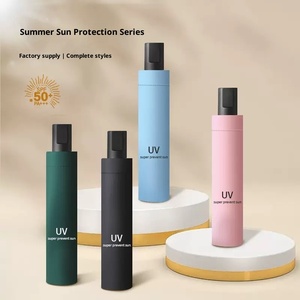 Paraguas de Viaje Manual Personalizado con Impresión de Logotipo, Resistente al Viento, Plegable, con Protección UV, Promocional, de Nailon 190T, Portátil, para la Lluvia - Product Image 2