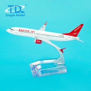 Modèle d'avion en métal Eastar à l'échelle 1/300 <span class=keywords><strong>B737</strong></span> MAX <span class=keywords><strong>8</strong></span>, 12 cm, moulage sous pression, détails peints, sérigraphie, livrée personnalisable, EN71 - Product Image 1