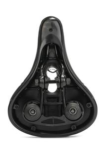 Grand siège de vélo confortable, selle de vélo en cuir PU, rail en acier, antichoc avec coussin en mousse à mémoire de forme pour vélos de route et VTT - Product Image 3