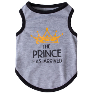 Chemises pour chien Prince imprimées en coton, t-shirts sans manches pour garçon, chihuahua, bouledogue français, <span class=keywords><strong>teckel</strong></span> - Product Image 3
