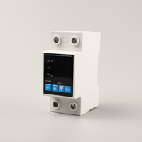 40A 63A Monophasé Affichage Numérique Din Rail Automatique Réglable Au-dessus et Sous Tension Dispositif de Protection Relais Protecteur