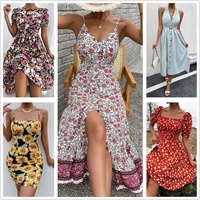 Liquidation 20236 : Robes décontractées pour femmes en gros, couleurs et tailles variées, été, polyester/coton, qualité A+, livraison en 7 jours