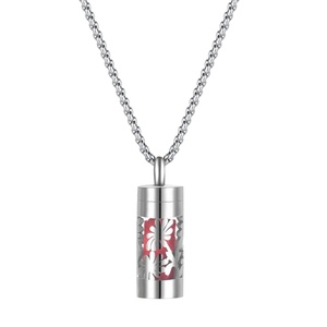 Pendentif en acier inoxydable pour huiles essentielles et parfums - Product Image 3