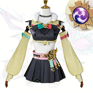 Disfraces de Cosplay de Varesa de <span class=keywords><strong>Genshin</strong></span> Impact al por Mayor, Disfraz de Halloween para Juegos de Rol, Peluca, Uniforme, Tela, Trajes Completos de Anime Unisex - Product Image 1