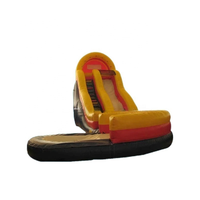 Toboggan en PVC toboggan gonflable à air gonflable grande courbe vague rebond toboggan aquatique vente