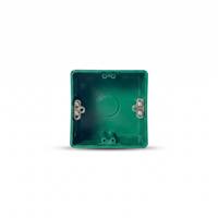 Boîtier de jonction électrique encastré modèle 8650-1, type 86, en PVC ignifuge, profondeur 50 mm, simple compartiment
