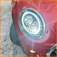 Pour Mini Cooper F55 F56 2014-2019 : Phares avant LED de style LCI 2025 avec projecteur et clignotants dynamiques DRL, ensemble complet