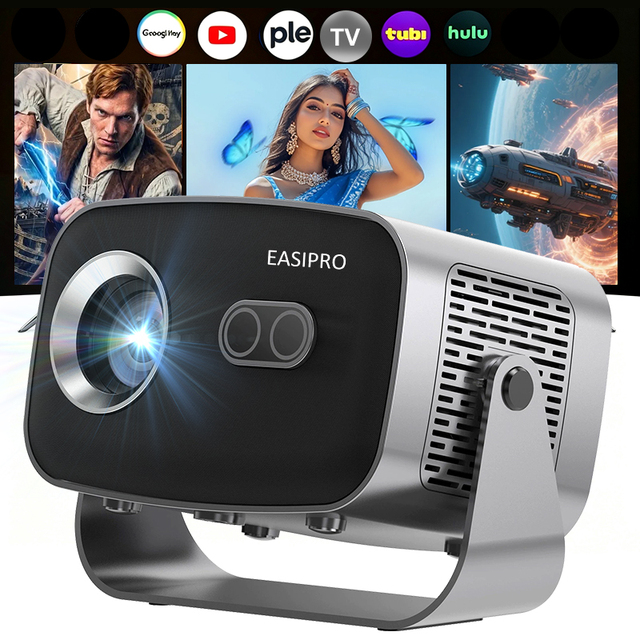 Factory Price Customized Mini  LCD Projector Android Wifi Proyector Projecteur 1080P 4K Home Theater Portable Projector
