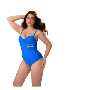 Costume da bagno intero taglie forti con controllo pancia, modello conservativo, monokini BZ77115 - Product Image 1