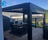Pergola bioclimatique en aluminium personnalisée Sweet Home pour l'extérieur, auvent de terrasse de bonne qualité avec installation facile