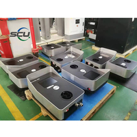 SCU OEM estación de carga de coche eléctrico para el hogar trifásico 125A salida única 30kw cargador EV montado en la pared ocpp mennekes tipo 2