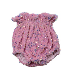 Pantalon bouffant à sequins taille haute pour enfants (filles et garçons) – Taille élastique, toutes saisons, décontracté - Product Image 4