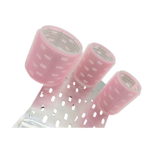 <span class=keywords><strong>Bigoudis</strong></span> auto-agrippants roses en gros avec logo personnalisé, sans chaleur, en <span class=keywords><strong>velcro</strong></span>, avec feuille d'aluminium - Product Image 6