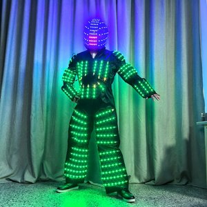 Traje <span class=keywords><strong>de</strong></span> actuación RGB transfronterizo, traje brillante LED, fiesta, barra <span class=keywords><strong>de</strong></span> baile Electro-Man, accesorio <span class=keywords><strong>de</strong></span> ambiente KTV, <span class=keywords><strong>ropa</strong></span> brillante - Product Image 2