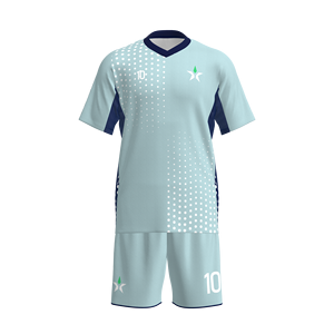 Conjunto Deportivo de Fútbol Teal 2026 MYTH <span class=keywords><strong>STAR</strong></span> con Puntos Degradados, Uniforme de Entrenamiento Personalizado con Tecnología de Absorción de Humedad - Product Image 2