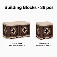 Blocs de construction géants en mousse 588 pièces – Ensemble phare pour aire de jeux intérieure pour enfants – Jouet éducatif de construction et de jeu souple