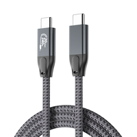 Câble USB3.2 Type-C ULT-unite 20 Gbps 4K60Hz 0,3 m/0,6 m/1 m/1,5 m/2 m/3 m/5 m avec charge rapide 240 W 5 A, certification CE/FCC/UKCA/RoHS