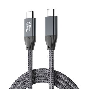 Cable USB3.2 Tipo-C ULT-unite de 20 Gbps y 4K60Hz de 0.3m/0.6m/1m/1.5m/2m/3m/5m con Carga Rápida de 240W 5A, Certificación CE/FCC/UKCA/RoHS - Product Image 5
