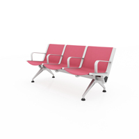 Chaises d'attente d'hôpital en PU de haute qualité à 3 places, design commercial moderne personnalisé pour écoles, gymnases, cliniques, cabinets dentaires, espaces publics