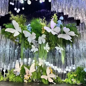 Mariposas decorativas, flores artificiales, decoración de boda, decoración de eventos, arreglo de flores, flores altas