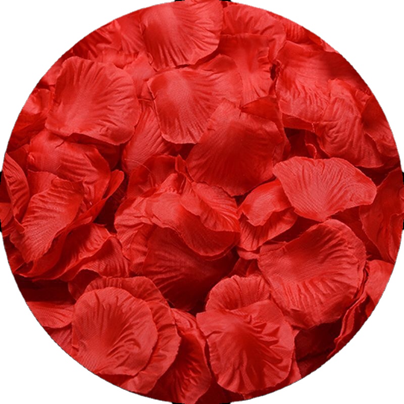 wedding supplies hot artificial Decorative flower petals silk cloth red white gold colored rose petals wedding decoration