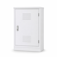 Armoire électrique blanche sur mesure en tôle, fabrication de tôlerie, montage mural, revêtement en poudre d'acier pour contrôle industriel