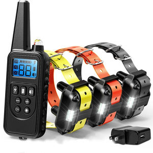 Collar de entrenamiento para perros eléctrico recargable impermeable <span class=keywords><strong>880</strong></span>, voz de vibración de choque electrónico sostenible con control remoto - Product Image 1