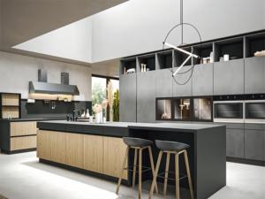 Collection de prix des armoires de cuisine modernes en bois gris brillant de luxe - Product Image 4