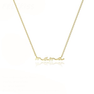 Collar de Acero Inoxidable con Baño de Oro de 18K, Resistente a la Decoloración, Regalo para <span class=keywords><strong>Mamá</strong></span>, Madre e Hija, Joyería para el Día de la Madre - Product Image 4