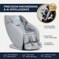 Fauteuil de massage intelligent IRest AI Smart SL Track, massage complet du corps, 3D Shiatsu, fauteuil inclinable à gravité zéro, contrôleur tablette, soins à domicile, soulagement des douleurs dorsales