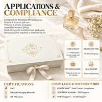 Boîte cadeau magnétique rigide de luxe personnalisée, boîtes d'emballage en carton rigide recyclable avec logo pour les cosmétiques