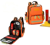 Kit de survie d'urgence imperméable personnalisé pour 2-3 personnes, sac à dos médical de premiers secours de 20-35L pour la sécurité en voiture, les voyages en plein air
