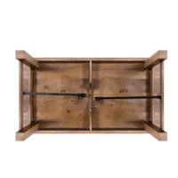 Style rustique 8 ou 10 personnes Table de ferme en bois Tables à manger pliantes en bois massif pour les événements de banquet de fête de mariage
