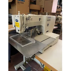 Máquina de coser con tachuelas de patrón de punto de cadeneta Brother de segunda mano japonesa con gancho de lanzadera grande a buen precio