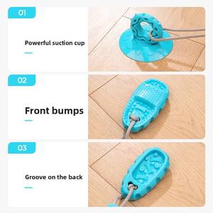 Wholesale Pet Dog Reliever Toys Scratch Bite Resistance Grinding Tooth Cleaning <b>Large</b> Dog Toy With Suction <b>Cup</b> Leaking Food Ball - Product Image 4