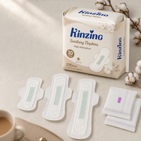 Serviettes hygiéniques en fibre de bambou avec noyau profilé multi-tailles, extra longues, protection anti-fuites pour flux abondant, personnalisables OEM