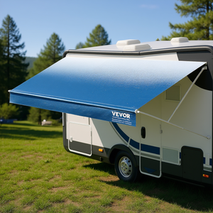 Toldo para caravana de 11'2" de largo, tela de PVC resistente, toldo exterior impermeable con protección UV, repuesto para remolque - Product Image 2