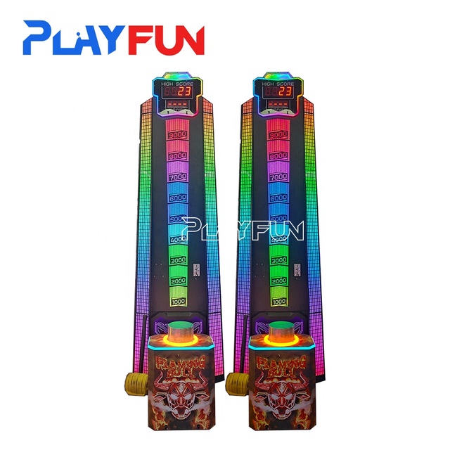 Playfun Popular Carnival Coin Operated Full New Design Ticket Redemption Hammer King Arcade Sport Game Machine for Shopping Mall