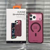 Coque de téléphone magnétique translucide pour iPhone 17 Air 18 16 15 14 13 Pro Max, antichoc en TPU+PC avec boîte d'emballage
