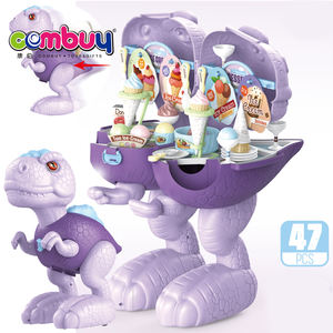 Boîte de rangement coulissante en forme de <span class=keywords><strong>dinosaure</strong></span>, jeu de simulation pour enfants, <span class=keywords><strong>maquillage</strong></span> pour filles, ensemble de cosmétiques - Product Image 6