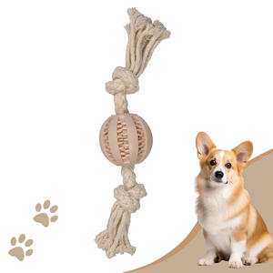 Vendite dirette in fabbrica di palline che perdono in corda di cotone per animali domestici, giocattoli da masticare per animali domestici, tiro alla fune per la pulizia dei denti - Product Image 1