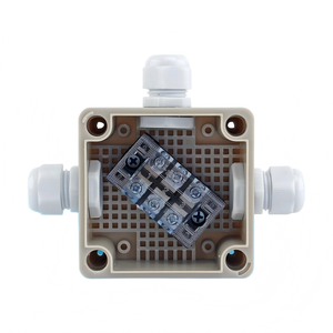 86x84x60mm <b>Waterproof</b> Junction <b>Box</b> Three-way 25A Terminal Block PG13.5 Cable Gland Enclosure Terminal <b>box</b> - Product Image 1