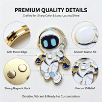 Imán de Refrigerador Personalizado de Metal Esmaltado 3D con Diseño de Robot, Certificado ISO, Directo de Fábrica, Recuerdo Personalizado, Regalo Promocional con Logotipo Personalizado