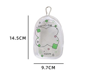 Bolsa de muñeca de Pvc llavero transparente caja de almacenamiento de muñecas accesorios Mini bolsa de lujo para muñeca bolsas de <span class=keywords><strong>maquillaje</strong></span> transparente llaveros encanto regalos mujeres - Product Image 2