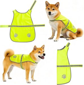 Chaleco <span class=keywords><strong>de</strong></span> Seguridad Reflectante Ajustable para Perros, Equipo <span class=keywords><strong>de</strong></span> Alta Visibilidad para Mascotas, para Caminar <span class=keywords><strong>de</strong></span> Noche, Correr, Aventuras al Aire Libre, con Logotipo Personalizado Impreso - Product Image 4
