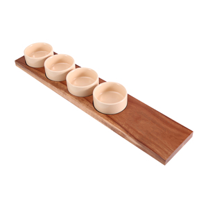 Ciotola in Ceramica per Salse con Vassoio per Dessert, Piatto per Snack <span class=keywords><strong>e</strong></span> <span class=keywords><strong>Antipasti</strong></span>, per Uso Domestico - Product Image 1